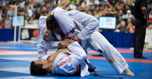 Gabriel Vella and Romulo Barral at the 2009 World Jiu-Jitsu Championships